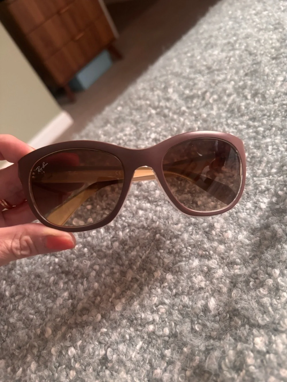 Ray-Ban Women's Brown Cat-Eye Sunglasses with Brown Lenses - Picture 5 of 9